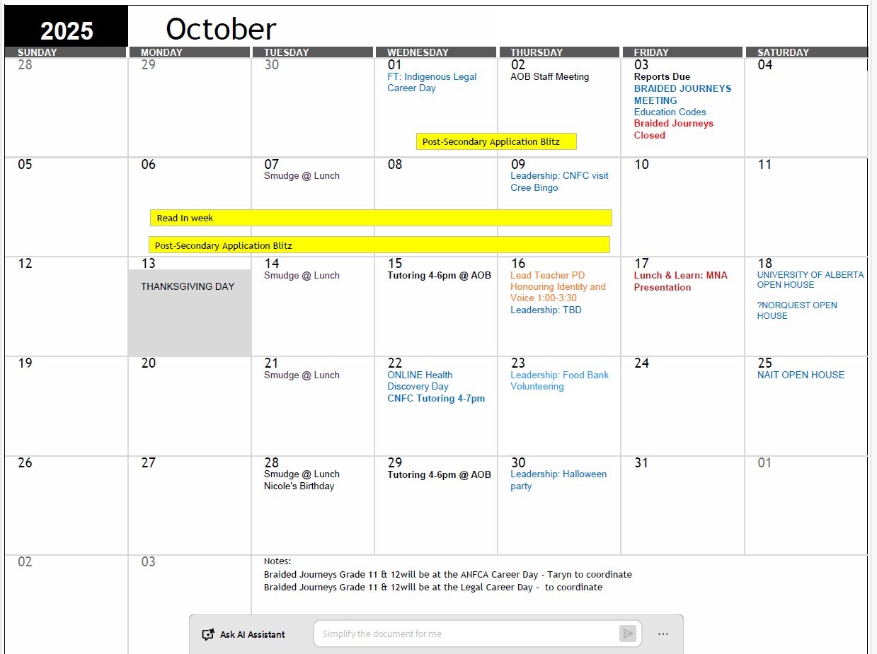 Braided Journeys oct 2025